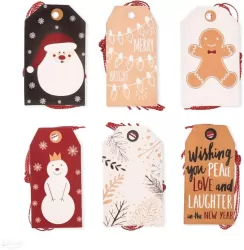 Zawieszki do prezentów ze sznurkiem Święta