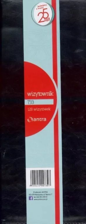 Wizytownik czteroklatkowy 732 czarny ANTRA - tantis.pl