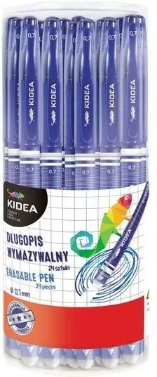 Długopis wymazywalny niebieski. Kidea. 1 sztuka - tantis.pl