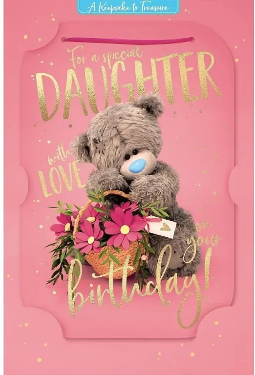 Karnet holograficzny 3D For a special daughter - tantis.pl