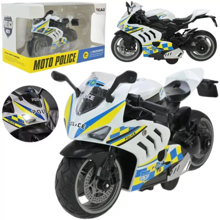 Motocykl metalowy ze światłem i dźwiękiem - tantis.pl