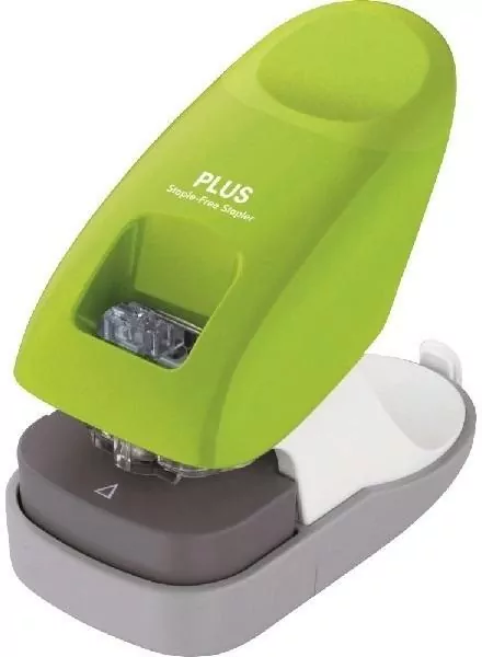 Zszywacz staple-free 10k zielony PLUS - tantis.pl