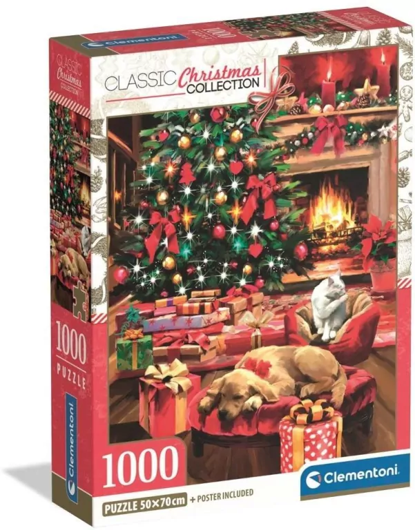 Puzzle 1000 Xmas Coll. Christmas By The Fire - tantis.pl