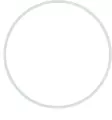 Ring metalowy biały 10cm - tantis.pl
