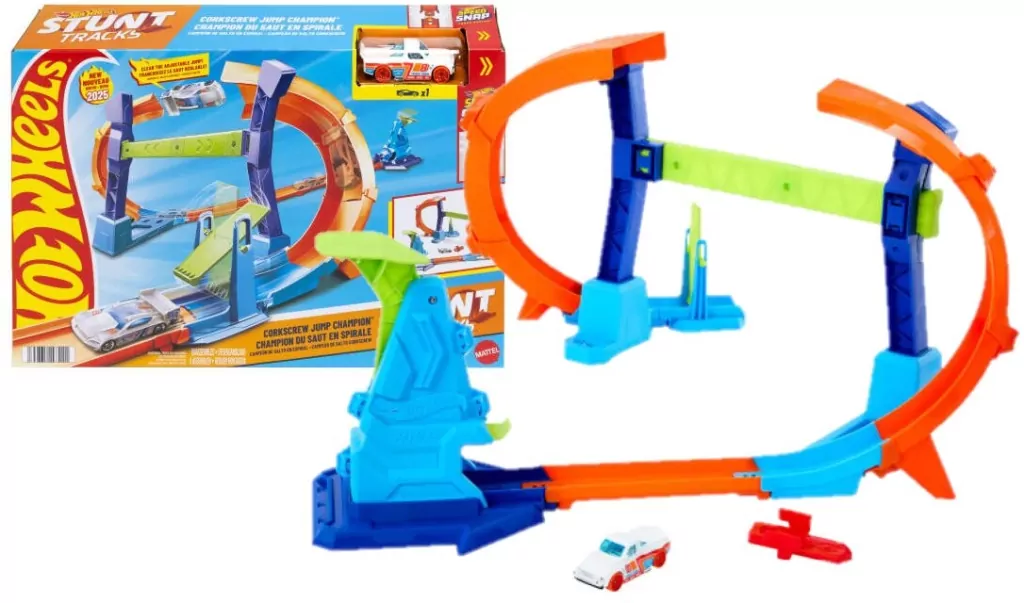 Hot Wheels. Mistrzowski skok na pętli. Tor wyścigowy - tantis.pl