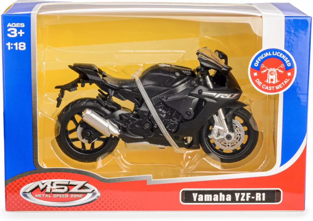 MSZ 1:18 YAMAHA YZF-R1 black - tantis.pl