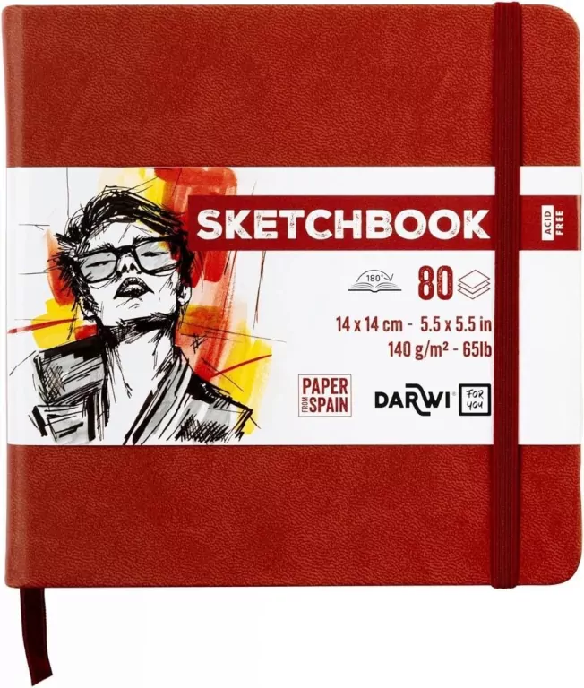 Szkicownik 14x14cm 140g terakotowy - tantis.pl