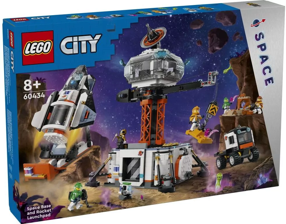 LEGO® City. Stacja kosmiczna i stanowisko startowe rakiety 60434 - tantis.pl