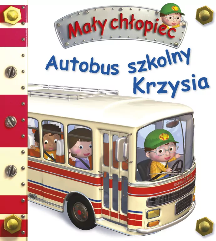Autobus szkolny Krzysia. Mały chłopiec - tantis.pl
