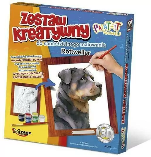 Zestaw Kreatywny do malowania. Rottweiler - tantis.pl