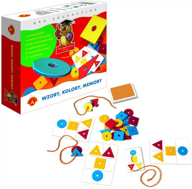 Wzory, kolory, memory. Gra edukacyjna - tantis.pl