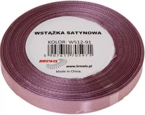 Wstążka satynowa ciemny róż 25mm x 32m - tantis.pl