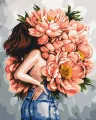 Malowanie po numerach - Zagadka piwonii 40x50cm - tantis.pl
