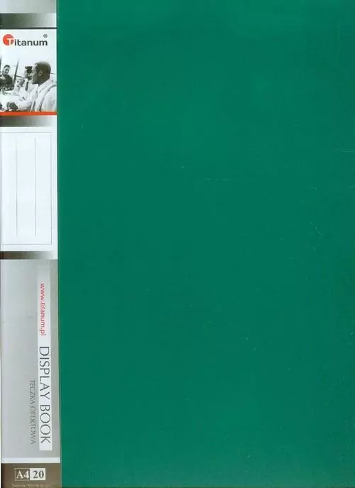 Teczka ofertowa A4 20 koszulek zielona - tantis.pl