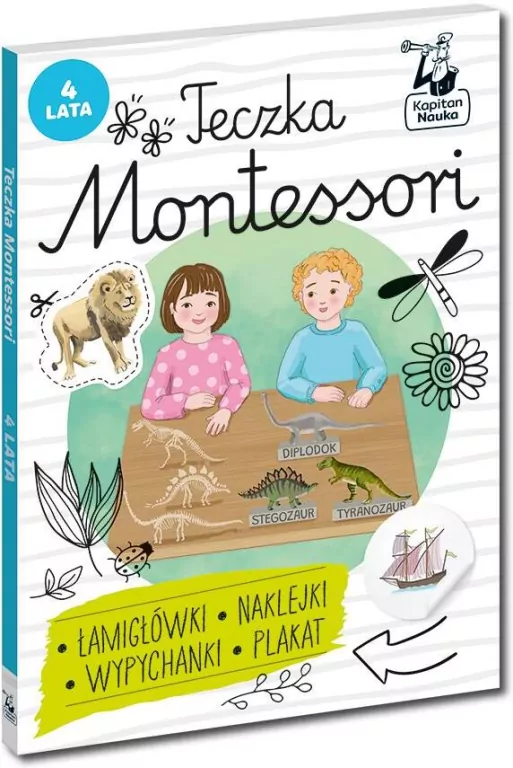 Teczka Montessori. 4 lata. Kapitan Nauka - tantis.pl