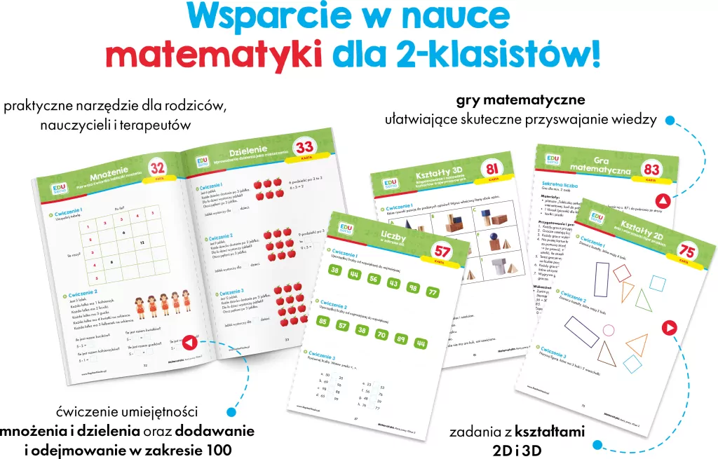 Matematyka. Karty pracy. Klasa 2. Kapitan Nauka. EDUseria - tantis.pl