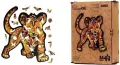 Puzzle drewniane eko 78. Simba A4 - tantis.pl