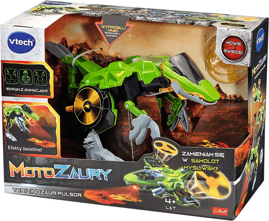 Motozaury - Terizinozaur Pulsor Myśliwiec XL VTECH - tantis.pl