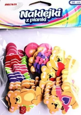 Naklejki z pianki Misie z sercem - tantis.pl