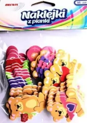 Naklejki z pianki Misie z sercem