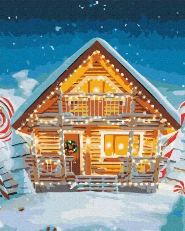 Malowanie po numerach - Bajeczny dom... 40x50cm - tantis.pl