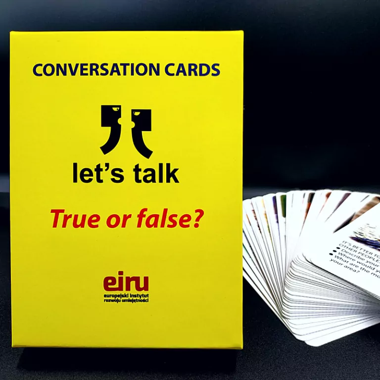 True or False? Let's talk. Karty konwersacyjne - tantis.pl