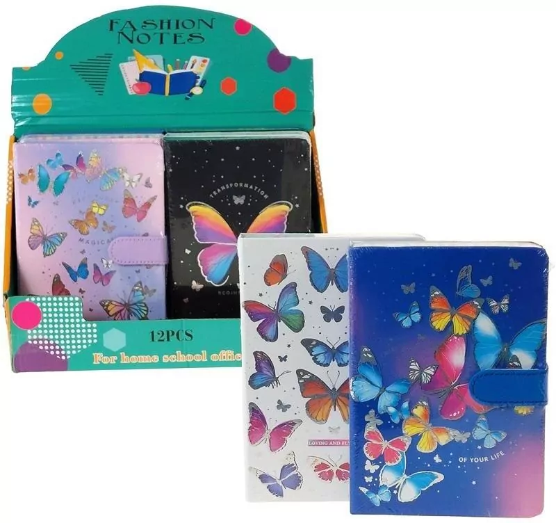 Notes Motyle. A5. 12 sztuk - tantis.pl