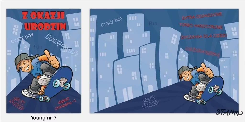 Karnet B6 Young + koperta. 18-stka nr 007 - tantis.pl