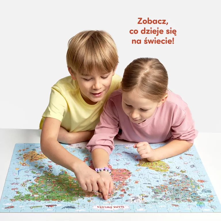 CzuCzu. Puzzle odkrywcy. Mapa świata - tantis.pl