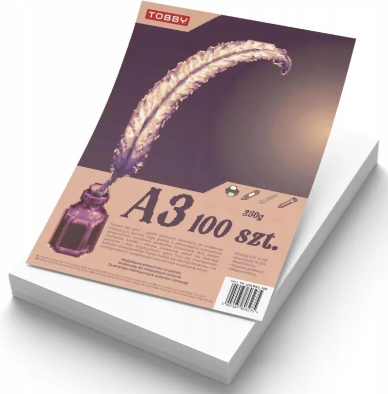 Brystol A3 250g 100 ark - tantis.pl