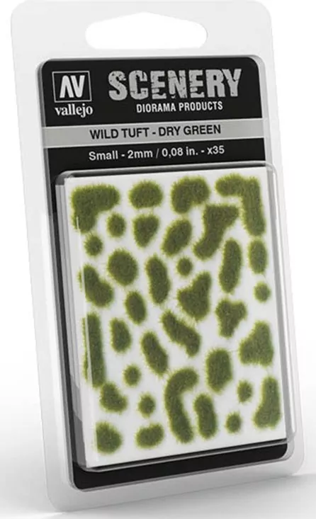 Vallejo: SC401 - Scenery - Wild Tuft - Dry Green (2 mm x 35) - tantis.pl