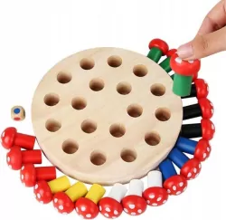 Gra Grzybki drewniane memory