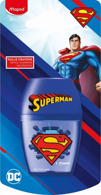 Temperówka Shaker Superman 1 otwór MAPED - tantis.pl
