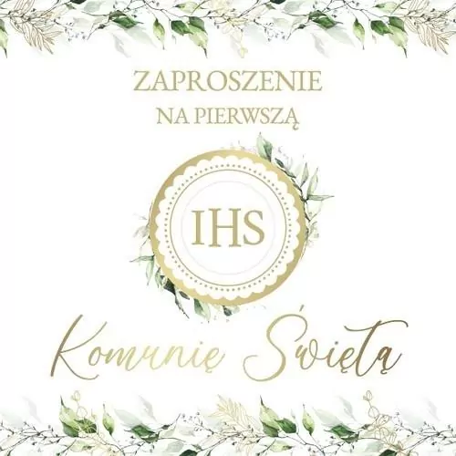 Zaproszenie Komunia (10szt) - tantis.pl