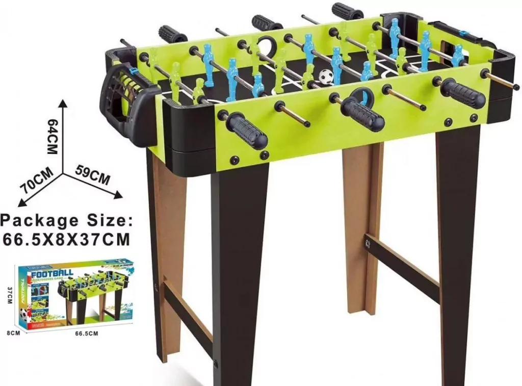 Piłkarzyki drewno długie nóżki 70x59x64cm - tantis.pl