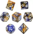 Komplet kości REBEL RPG - Dwukolorowe - Pomarańczowo-niebieskie - tantis.pl