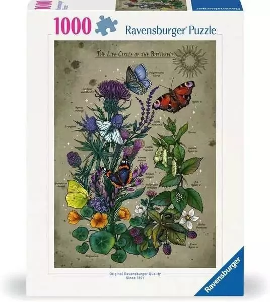 Puzzle 1000 Cykl życia motyla - tantis.pl