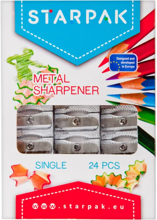Temperówka szkolna metalowa p24 STARPAK,cena za - tantis.pl