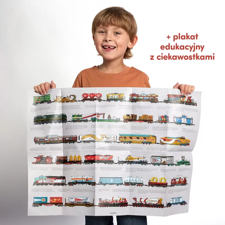 CzuCzu Puzzle dwustronne Pociągi - tantis.pl