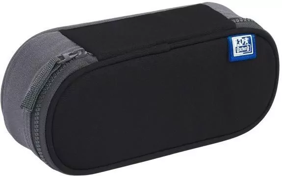 Piórnik z klapką Funky czarno-szary OXFORD - tantis.pl