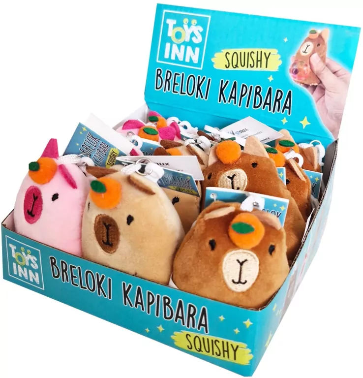 Breloki Kapibara Squishy mix - tantis.pl