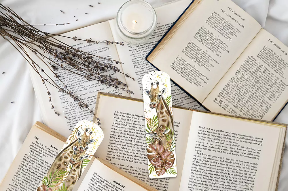 Zakładka tradycyjna. Żyrafy - tantis.pl