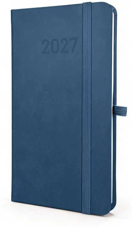 Kalendarz 2027 B6 Slim Tygodniowy Niebieski - tantis.pl