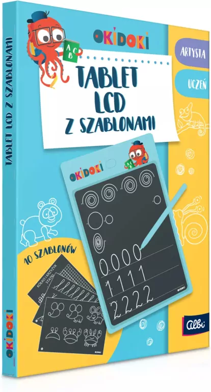 Tablet LCD z szablonami OKIDOKI - tantis.pl
