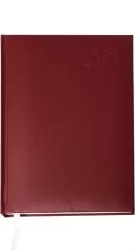 KALENDARZ KSIAZ A5 OPR TW DZIENNY MERKURY BORDO