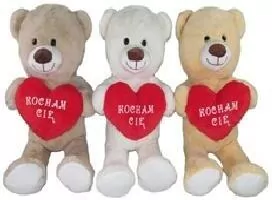 Miś z sercem 60cm MIX - tantis.pl