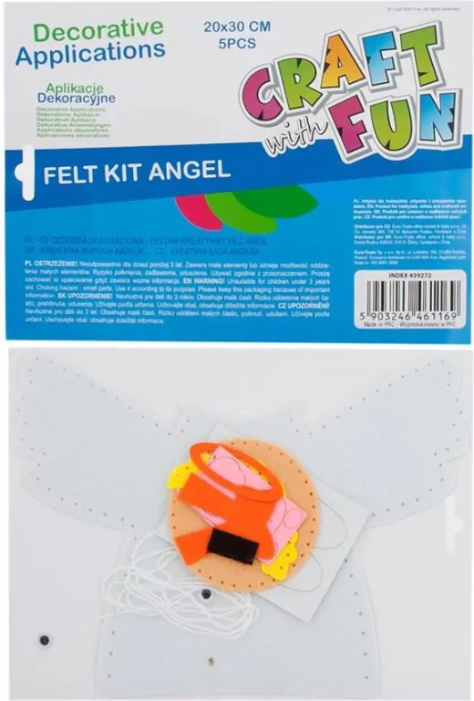 Zestaw Kreatywny Filc Anioł Craft With Fun - tantis.pl