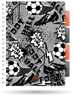 Kołozeszyt A5 100k kratka PP Coolpack grey ball - tantis.pl