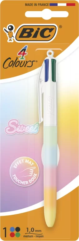 Długopis 4 Colors Sweet Pastel 1mm mix 1szt BIC - tantis.pl