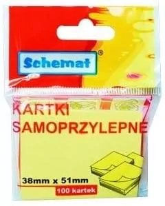 Karteczki samoprzylepne 38x51mm - tantis.pl